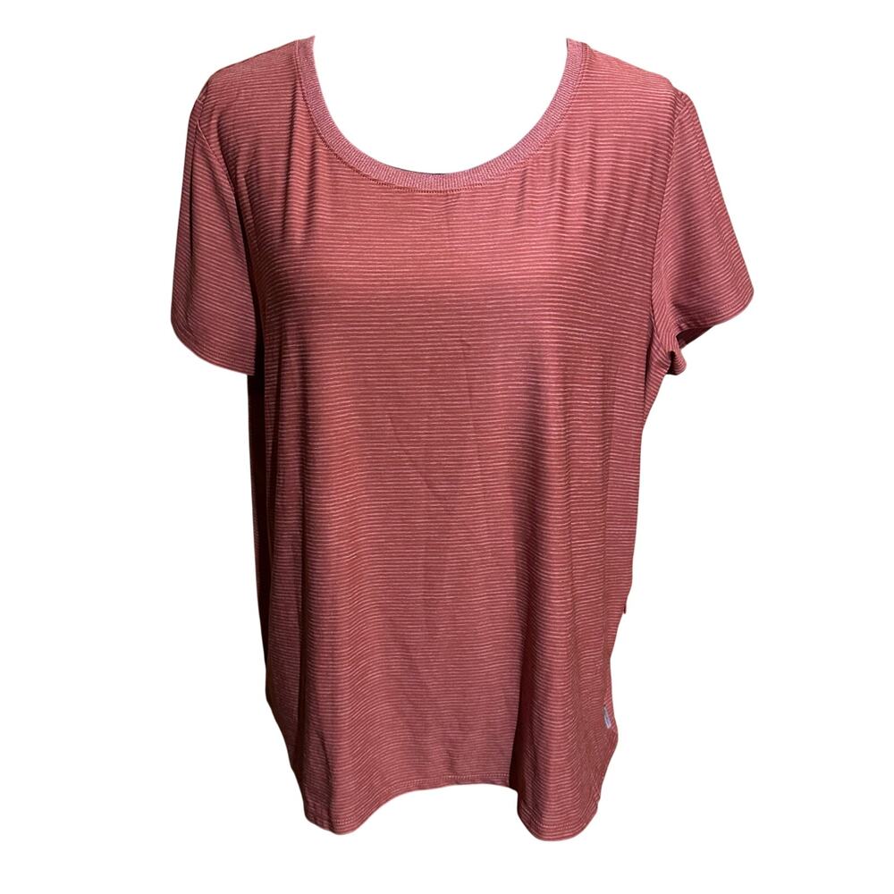 Eddie Bauer Pink Short Sleeve Active Top Women's 2XL